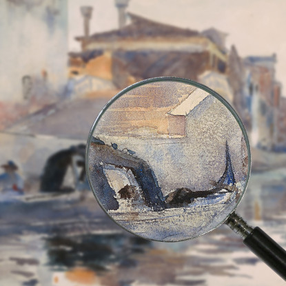 Ponte Panada Fondamenta Nuove Venice John Singer Sargent jss219 quadro stampato su tela