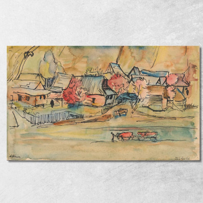 Záskalie Arnold Peter Weisz-Kubínčan apw87 quadro stampato su tela