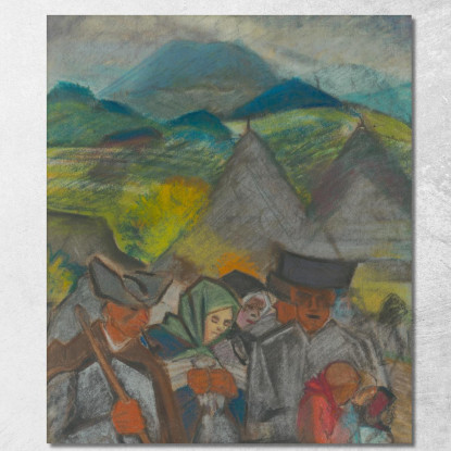 Da Campo A Casa Arnold Peter Weisz-Kubínčan apw92 quadro stampato su tela