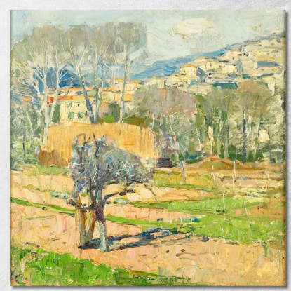 Cagnes Carl Moll cml16 quadro stampato su tela