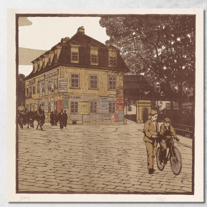 Grinzing Carl Moll cml25 quadro stampato su tela