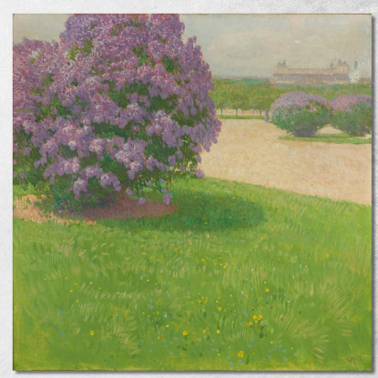 Heldenplatz Con Lillà Carl Moll cml27 quadro stampato su tela