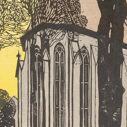 Chiesa Di San Michele A Heiligenstadt Carl Moll cml31 quadro stampato su tela
