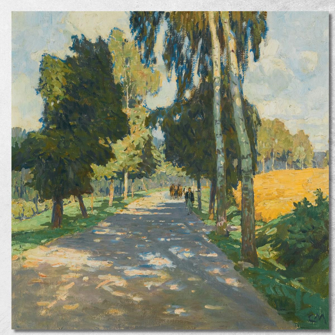 Strada Alberata A Bruntál Carl Moll cml48 quadro stampato su tela