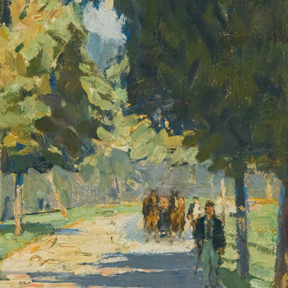 Strada Alberata A Bruntál Carl Moll cml48 quadro stampato su tela