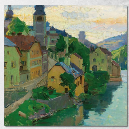 Waidhofen An Der Ybbs Carl Moll cml51 quadro stampato su tela