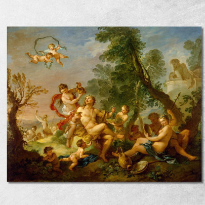 Baccanale Charles-Joseph Natoire cjn4 quadro stampato su tela