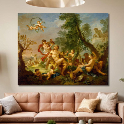 Baccanale Charles-Joseph Natoire cjn4 quadro stampato su tela