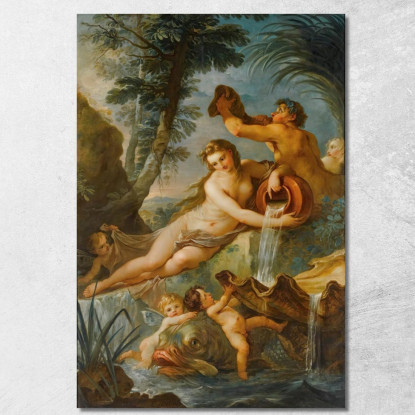 La Sorgente Charles-Joseph Natoire cjn8 quadro stampato su tela