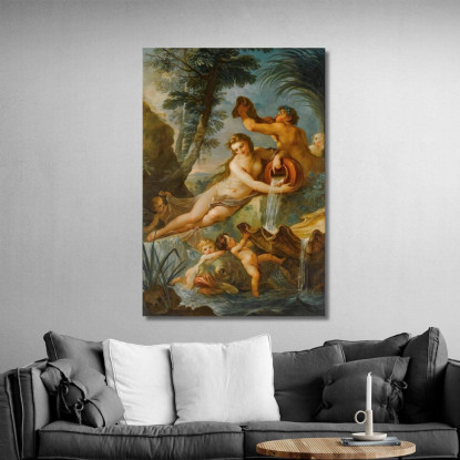 La Sorgente Charles-Joseph Natoire cjn8 quadro stampato su tela