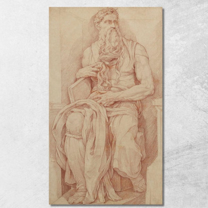 Mosè Secondo Michelangelo Charles-Joseph Natoire cjn14 quadro stampato su tela