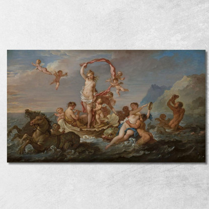 Il Trionfo Di Anfitrite Charles-Joseph Natoire cjn20 quadro stampato su tela