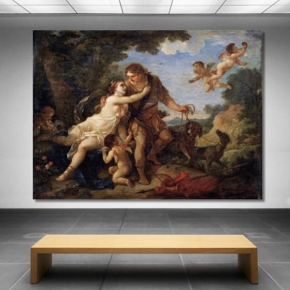 Venere E Adone Charles-Joseph Natoire cjn21 quadro stampato su tela