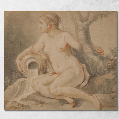 Studio Di Una Ninfa Charles-Joseph Natoire cjn22 quadro stampato su tela