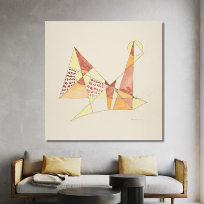 Astrazione Basata Su Vele Iii David Kakabadzé dkk8 quadro stampato su tela