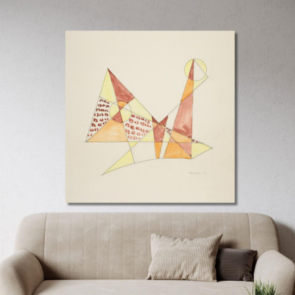 Astrazione Basata Su Vele Iii David Kakabadzé dkk8 quadro stampato su tela