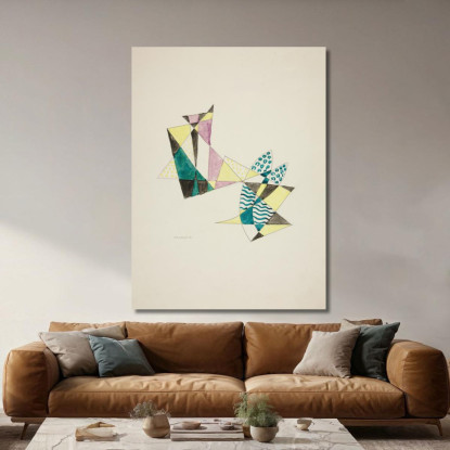 Astrazione Basata Su Vele Iv David Kakabadzé dkk9 quadro stampato su tela