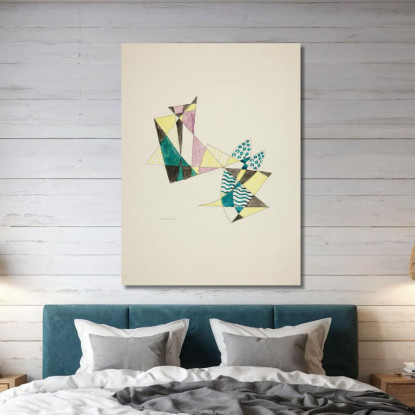 Astrazione Basata Su Vele Iv David Kakabadzé dkk9 quadro stampato su tela