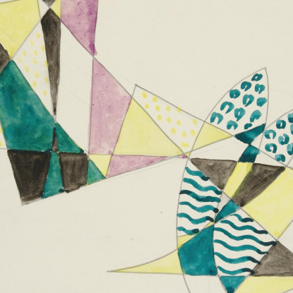 Astrazione Basata Su Vele Iv David Kakabadzé dkk9 quadro stampato su tela