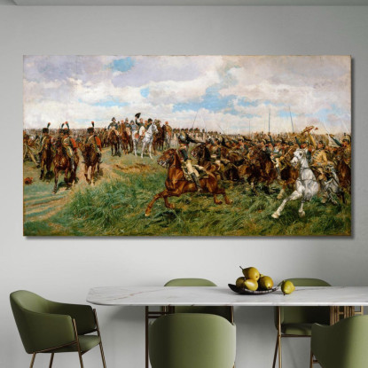 1807 Friedland Ernest Meissonier ems1 quadro stampato su tela
