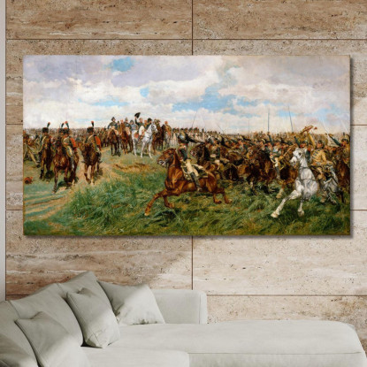 1807 Friedland Ernest Meissonier ems1 quadro stampato su tela