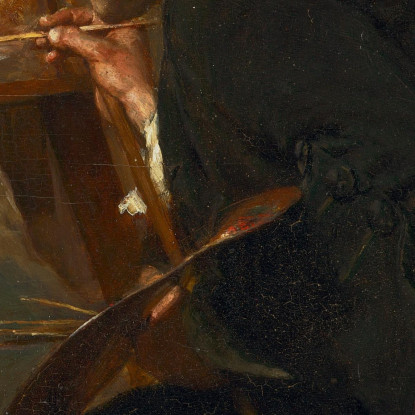 Un Pittore Ernest Meissonier ems6 quadro stampato su tela