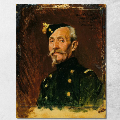 Colonnello Félix Massue Ernest Meissonier ems14 quadro stampato su tela