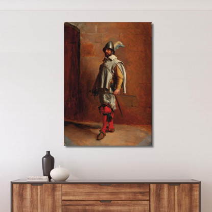 Soldato Ernest Meissonier ems28 quadro stampato su tela