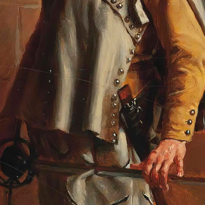 Soldato Ernest Meissonier ems28 quadro stampato su tela