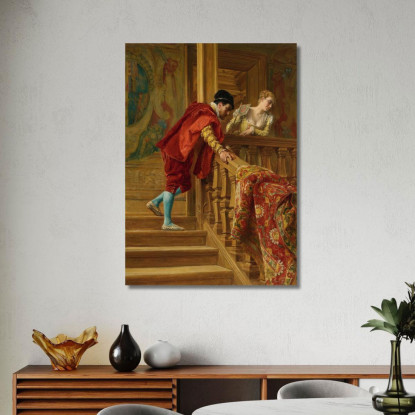 Sulle Scale I Veneziani Ernest Meissonier ems32 quadro stampato su tela