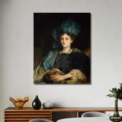 Ritratto Della Signorina Katherine Elizabeth Lewis John Singer Sargent jss237 quadro stampato su tela