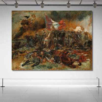 La Difesa Di Parigi Ernest Meissonier ems34 quadro stampato su tela