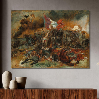 La Difesa Di Parigi Ernest Meissonier ems34 quadro stampato su tela