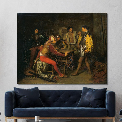 La Sala Della Guardia Ernest Meissonier ems35 quadro stampato su tela