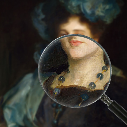 Ritratto Della Signorina Katherine Elizabeth Lewis John Singer Sargent jss237 quadro stampato su tela