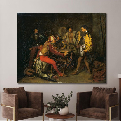 La Sala Della Guardia Ernest Meissonier ems35 quadro stampato su tela