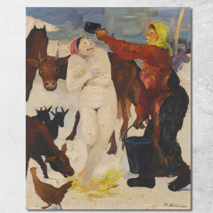 Abluzioni In Campagna Filipp Malyavin fml1 quadro stampato su tela