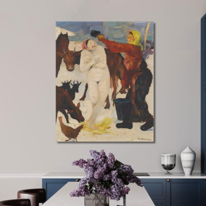 Abluzioni In Campagna Filipp Malyavin fml1 quadro stampato su tela