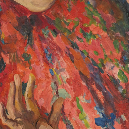 Ragazza Che Ride Filipp Malyavin fml6 quadro stampato su tela