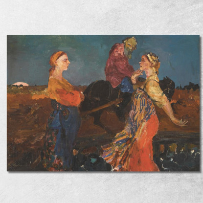 Vita In Campagna Filipp Malyavin fml7 quadro stampato su tela