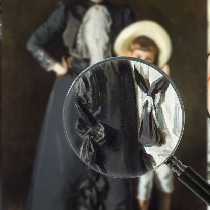 Ritratto Della Signora Edward L Davis E Di Suo Figlio Livingston Davis John Singer Sargent jss239 quadro stampato su tela