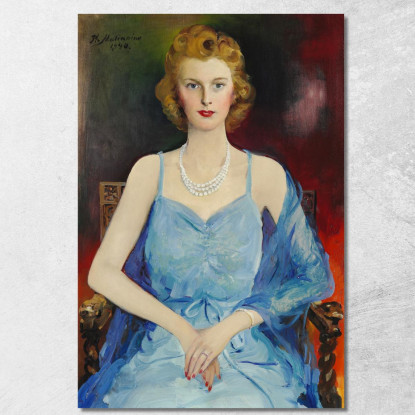 Ritratto Di Else Prior Havemann Filipp Malyavin fml11 quadro stampato su tela