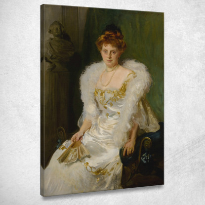 Ritratto Della Signora Charles Beatty Alexander John Singer Sargent jss241 quadro stampato su tela