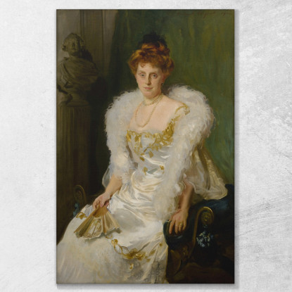 Ritratto Della Signora Charles Beatty Alexander John Singer Sargent jss241 quadro stampato su tela