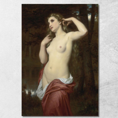 La Bagnante Hugues Merle hmr22 quadro stampato su tela