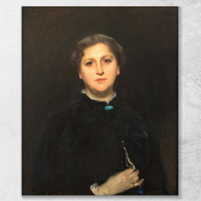 Ritratto Della Signora Raphael Pumpelly John Singer Sargent jss244 quadro stampato su tela