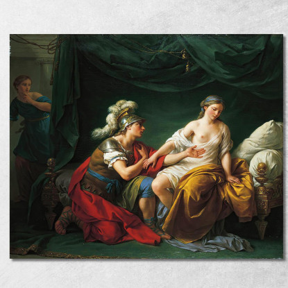 Alcibiade In Ginocchio Davanti Alla Sua Amante Louis-Jean-François Lagrenée ljf1 quadro stampato su tela