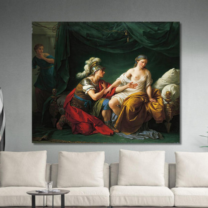 Alcibiade In Ginocchio Davanti Alla Sua Amante Louis-Jean-François Lagrenée ljf1 quadro stampato su tela