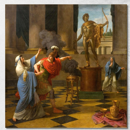 Alessandro Consulta L'Oracolo Di Apollo Louis-Jean-François Lagrenée ljf2 quadro stampato su tela