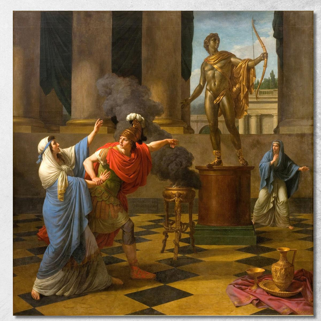 Alessandro Consulta L'Oracolo Di Apollo Louis-Jean-François Lagrenée ljf2 quadro stampato su tela